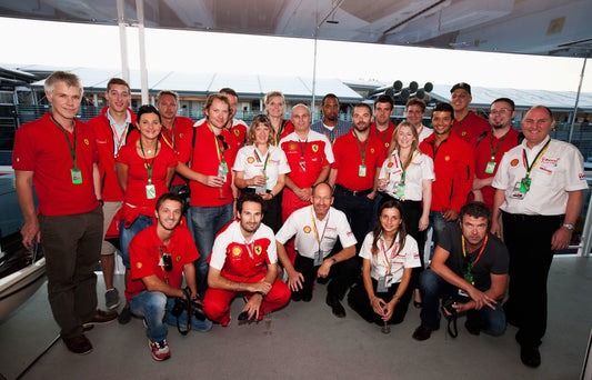 Having dinner with Ferrari