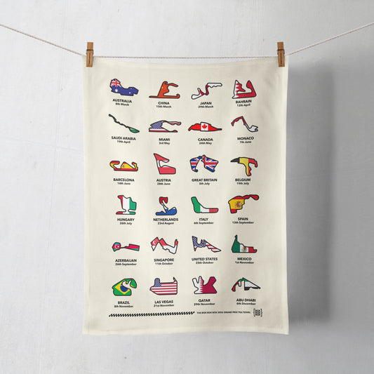 2026 Grand Prix Tea Towel - Flags