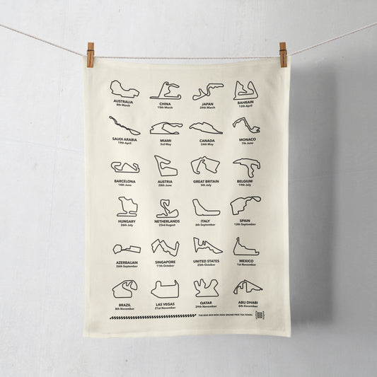 2026 Grand Prix Tea Towel - Tracks