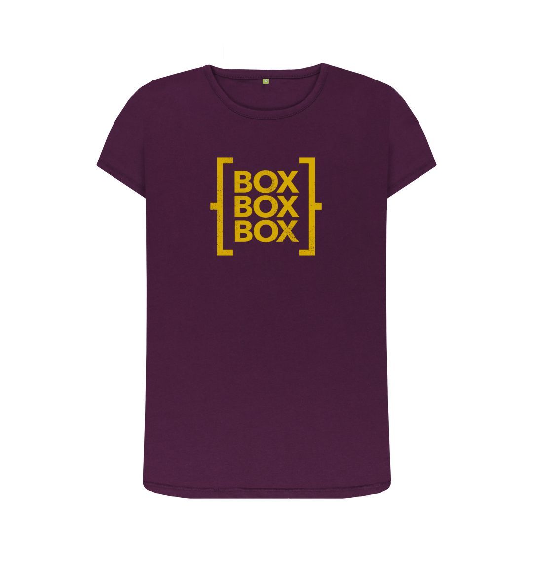Purple Box Box Box - the T-shirt (womens fit)