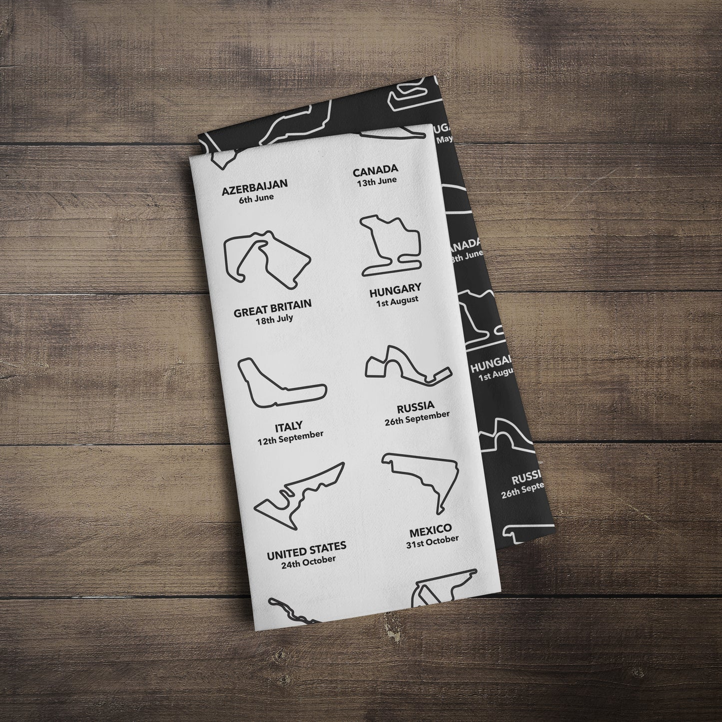 2021 Grand Prix Tea Towel