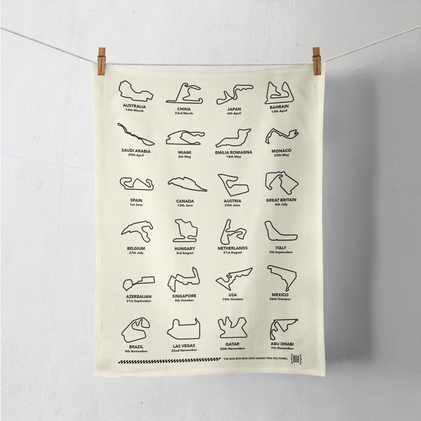 2025 Grand Prix Tea Towel - Original