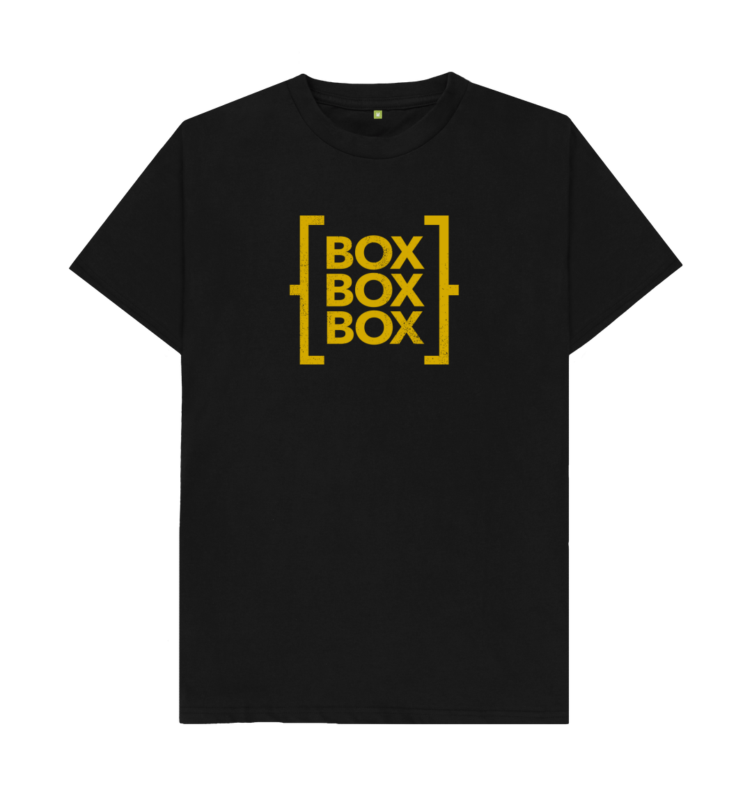 Black \"Box Box Box\" The T Shirt