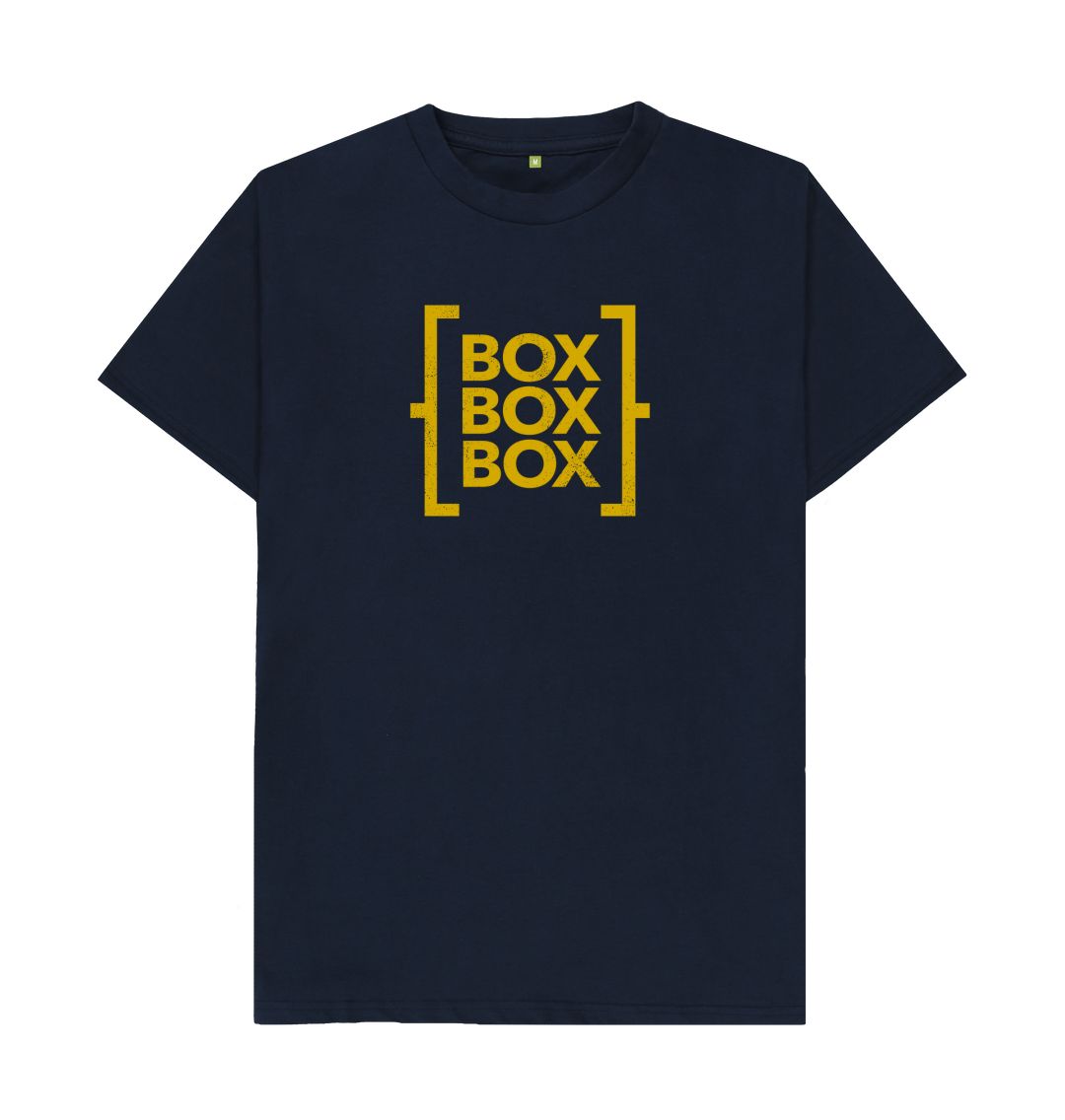 Navy Blue Box Box Box - The T-Shirt