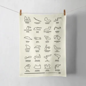 2024 Tea Towel - Tracks