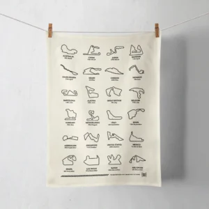 2026 Tea Towel - Tracks